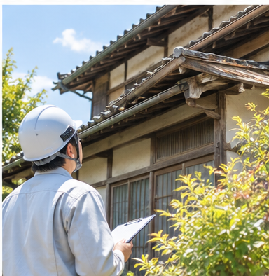 建物や土地の状態を確認するイメージ